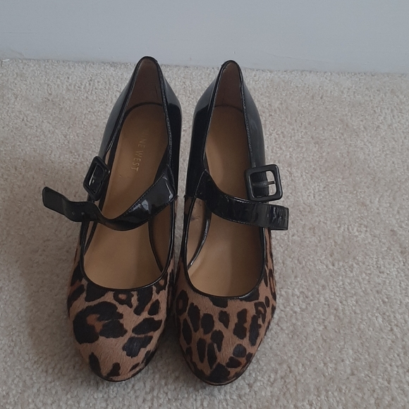 Nine West Animal Print Mary Jane Heels - Picture 5 of 6